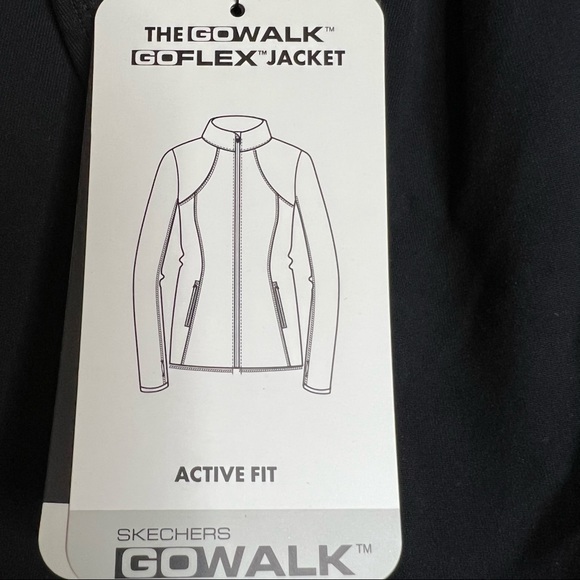 Skechers Women's GO Walk Yoga Jacket, Bold Black, XL - Picture 13 of 14